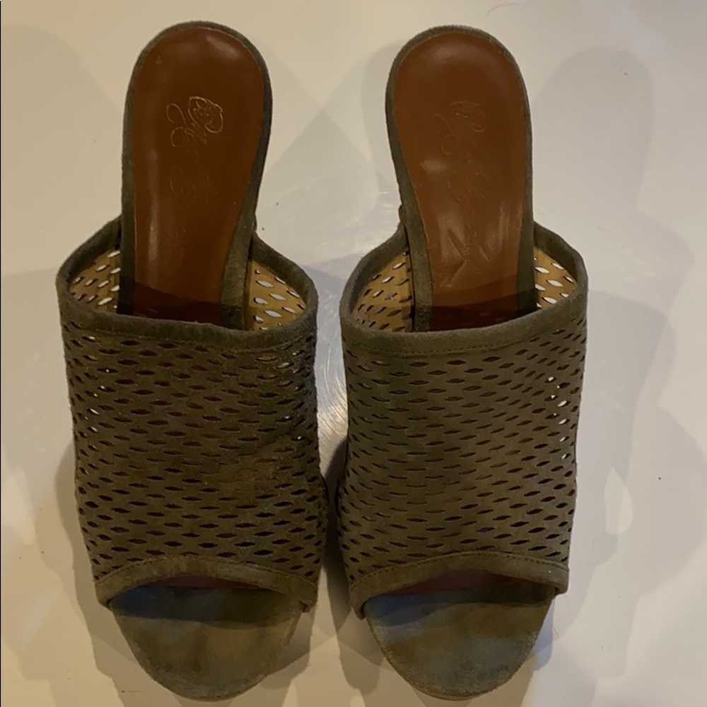 Matt Bernson suede platform slides